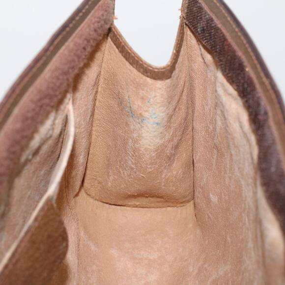 GUCCI GG Canvas Web Sherry Line Clutch Bag Beige Red Green 89.01.033 - Picture 9 of 16